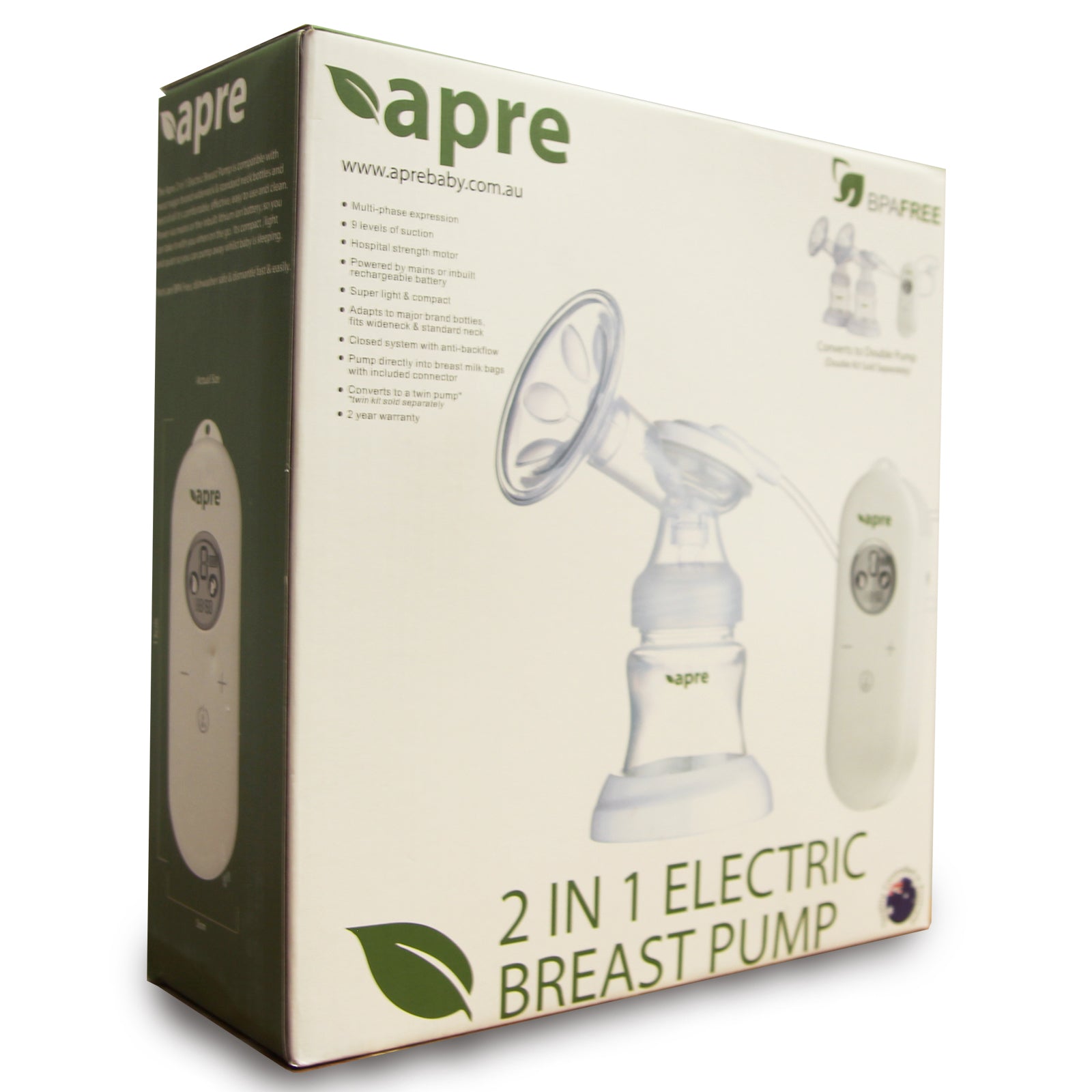 Apre Baby 2 in 1 Electric Breast Pump